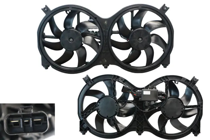 2013-2020 Nissan Pathfinder R52 Radiator & Condenser Fan (Dual, 3.5i / 2.5i Hybrid)