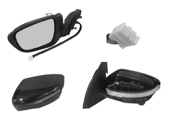 2014-2022 Nissan Qashqai J11 Door Mirror (Left Hand Side, Blinker Light, Folding, Heated, Camera)