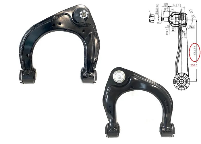 2015-2022 Ford Ranger PX Front Upper Control Arm (Left Hand Side, with Ball Joint)