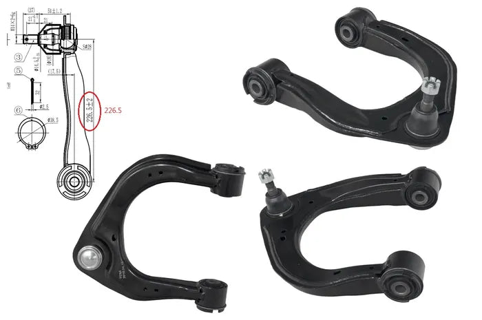 2015-2022 Ford Everest UA Front Upper Control Arm (Left Hand Side) with Ball Joint