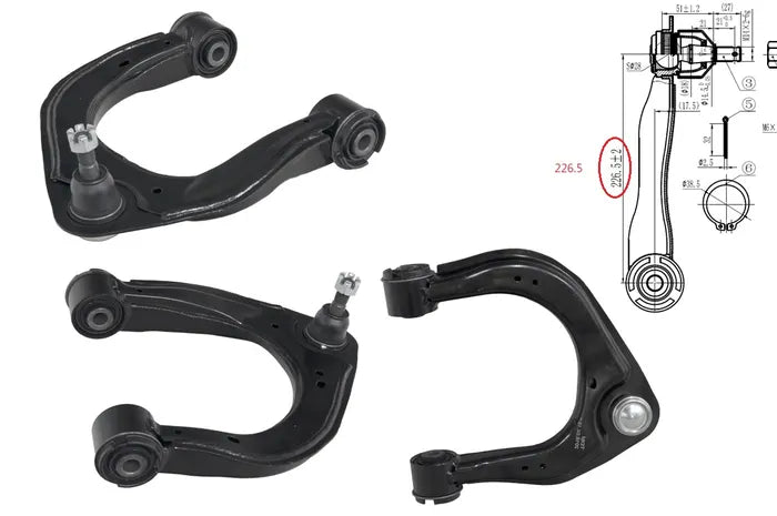 2015-2022 Ford Everest UA Front Upper Control Arm (Right Hand Side) with Ball Joint