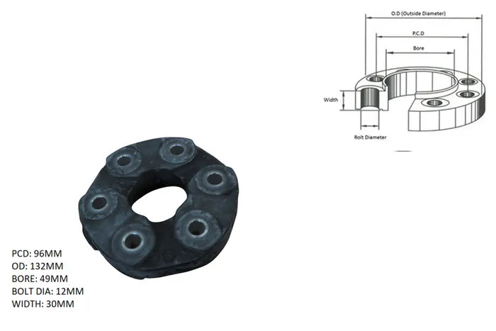 1996-2016 BMW 5 SERIES E39 TAIL SHAFT COUPLING