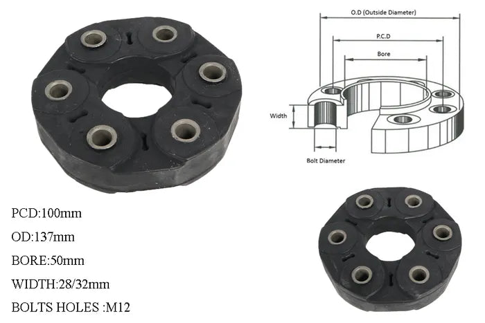 2005-2012 Chrysler 300C V6 Tail Shaft Coupling (Propshaft Joint)
