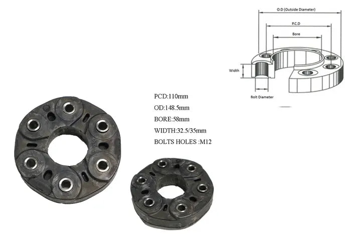 2005-2012 Chrysler 300C V8 Tail Shaft Coupling (Propshaft Joint)