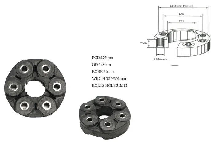 2006-2014 Ford Falcon BF Series 2 Tail Shaft Coupling (PCD 110mm)