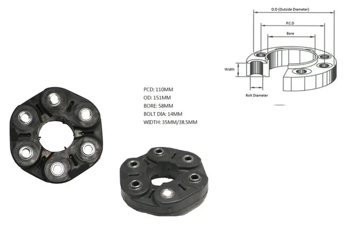 2014- ONWARDS Ford Transit VO Tail Shaft Coupling (Propshaft Joint)