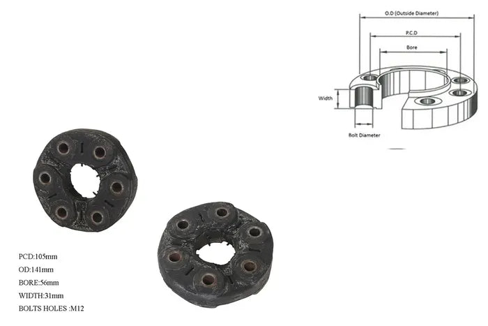 2006-2013 Holden Commodore VE Tail Shaft Coupling (PCD 105mm, Width 31mm)