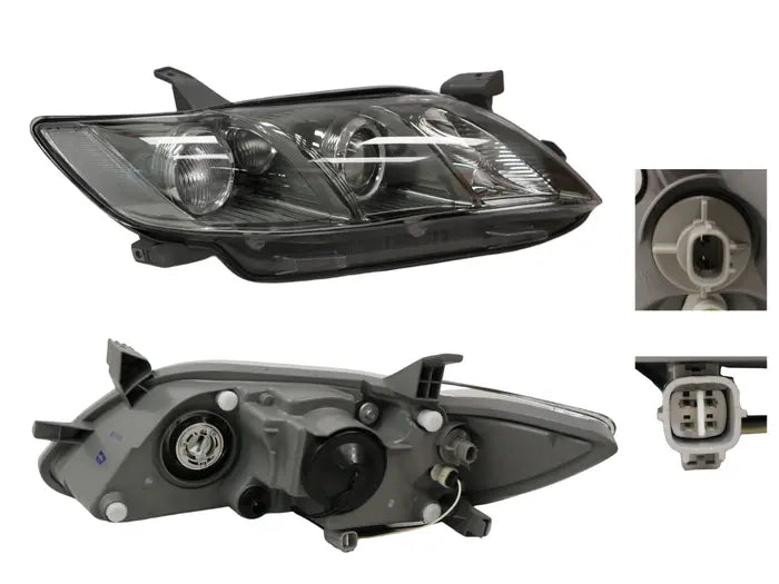 2006-2009 Toyota Camry CV40 Headlight (Tinted Black, Right-Hand Side)