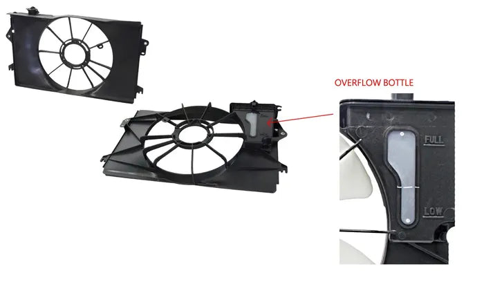 2004-2007 TOYOTA COROLLA ZZE122 RADIATOR FAN SHROUD