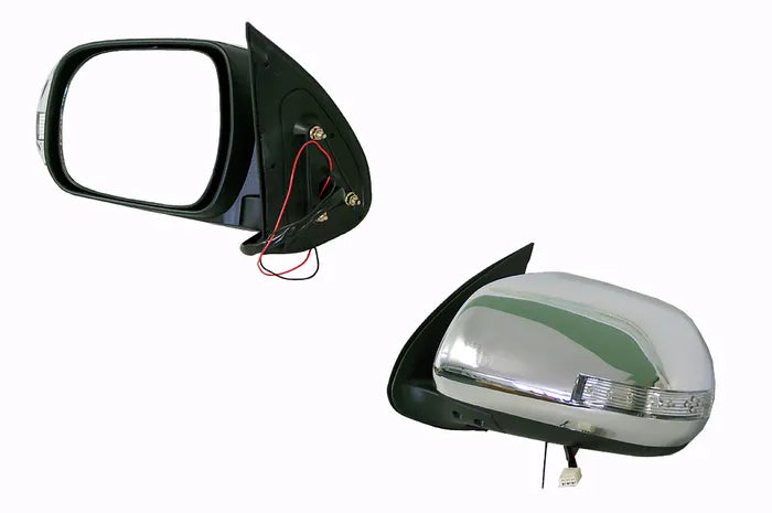 2005-2011 Toyota Hilux Door Mirror (Left-Hand Side, Electric, Chrome, LED)
