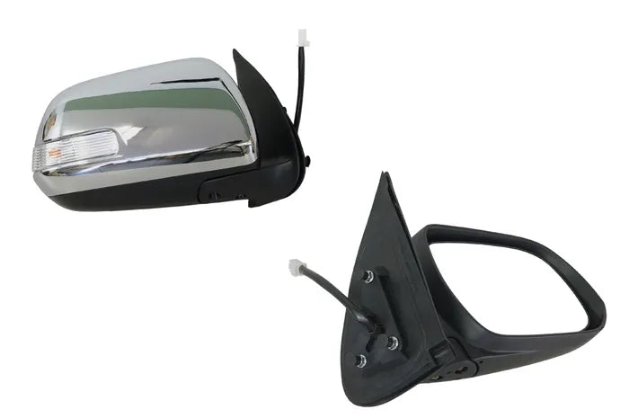 2011-2015 Toyota Hilux Door Mirror (Left-Hand Side, Electric, Chrome, with Blinker)