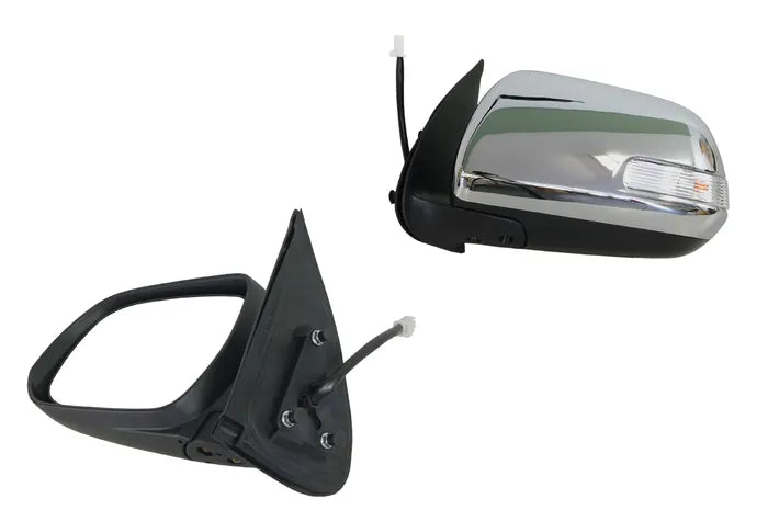2011-2015 Toyota Hilux TGN/KUN/GGN Door Mirror (Right-Hand Side, Electric, Chrome, Non-LED) with Blinker