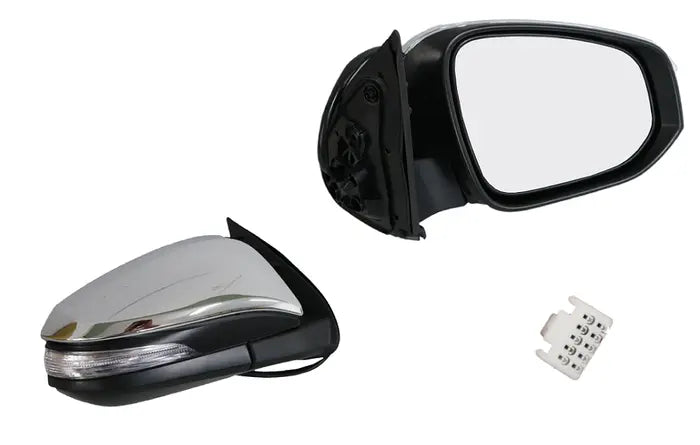2015-ONWARDS Toyota Hilux Door Mirror (Right-Hand Side, Electric, Chrome, LED, Folding)