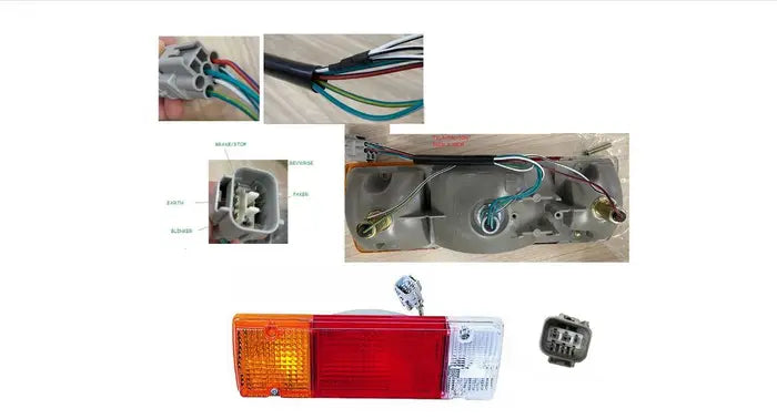 2005-ONWARDS Toyota Hilux Tail Light (Square Plug, 300mm x 100mm, Left-Hand Side=Right-Hand Side)