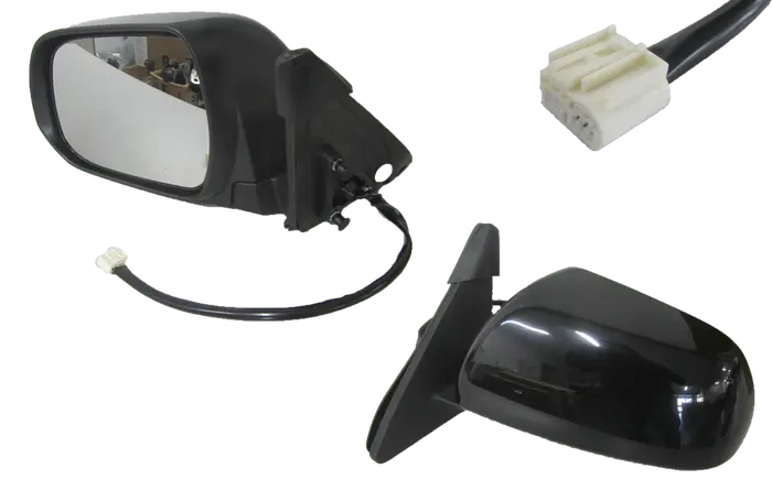 2007-2013 Toyota Kluger GSU40/GSU45 Door Mirror (Left-Hand Side, Black, Heated, Puddle Light)