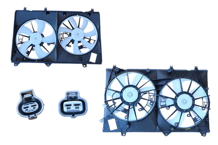 2007-2013 Toyota Kluger GSU40/GSU45 Radiator Fan (Dual, 3.5L, No Resistor)