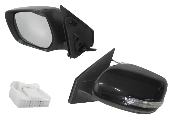 2007-2021 Toyota LandCruiser 200 Series Door Mirror (Left-Hand Side, Electric, Black, LED Indicator, 7 Pin)