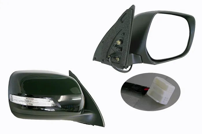 2009-2013 Toyota Prado J150 Door Mirror (Right-Hand Side, Electric, 5 Pin)