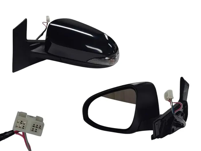 2011-2020 Toyota Prius C NHP10 Door Mirror (Left-Hand Side, Electric, 7 Pin, with Blinker Folding)