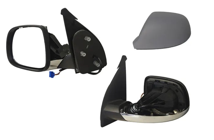 2011-2016 Volkswagen Amarok 2H Door Mirror (Left-Hand Side, Electric, Grey/Chrome)