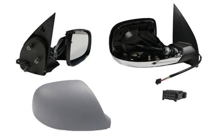 2016-2022 Volkswagen Amarok 2H Electric Door Mirror (Right-Hand Side, Grey/Chrome, Heated)