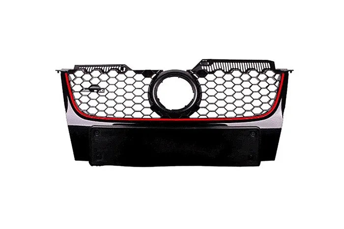 2004-2009 Volkswagen Golf MK5 GTI Front Grille (Black, No Number Plate)