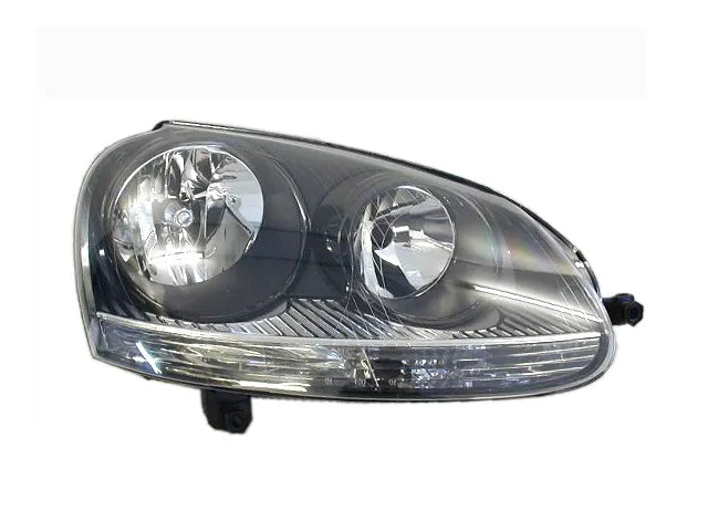 2004-2009 Volkswagen Golf MK5 Headlight (Right-Hand Side, Black, Halogen H7/H7)