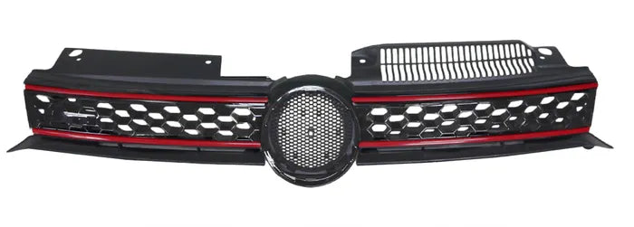 2009-2013 Volkswagen Golf MK6 GTI Front Grille (Red Stripe)