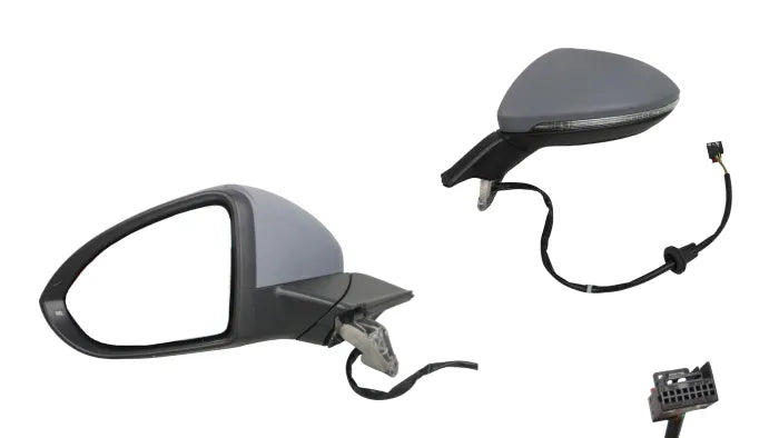 2012-2017 Volkswagen Golf MK7 Door Mirror (Left-Hand Side, Heated, without Blind Spot)