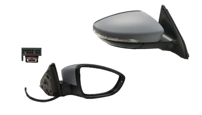 2011-2017 Volkswagen Jetta 1B Door Mirror (Right-Hand Side, Heated, with Light)