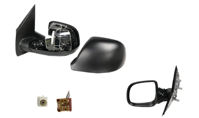 2015-2024 Volkswagen Transporter T6 Door Mirror (Left-Hand Side, Heated, AM/FM Antenna, Texture Black)